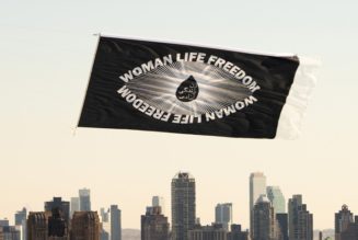 “Woman Life Freedom” Banner Flies Across New York City