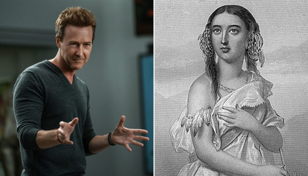 Edward Norton Learns Pocahontas Is His 12th Great-Grandmother