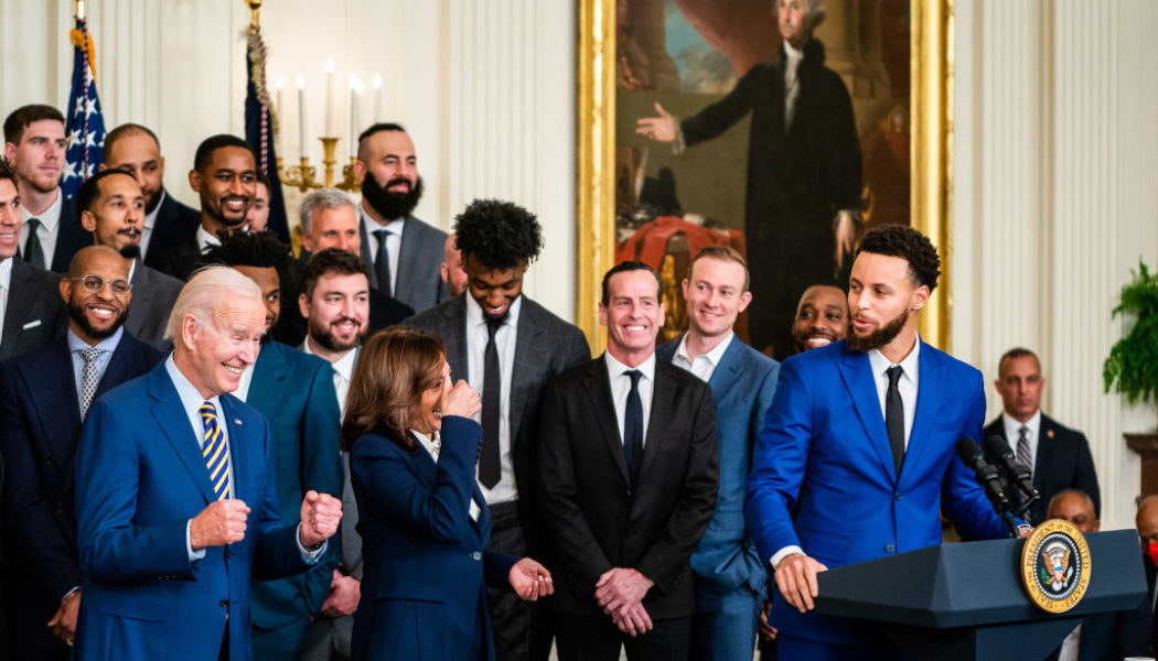 Golden State Warriors & Oakland Hip-Hop Legends Visit White House