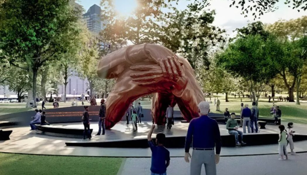 Hank Willis Thomas’ Racial Equity Monument ‘The Embrace’ To Open in Boston Common This Month