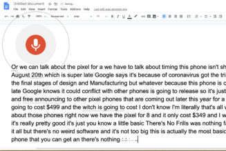 Improved voice typing in Google Docs is coming to more browsers