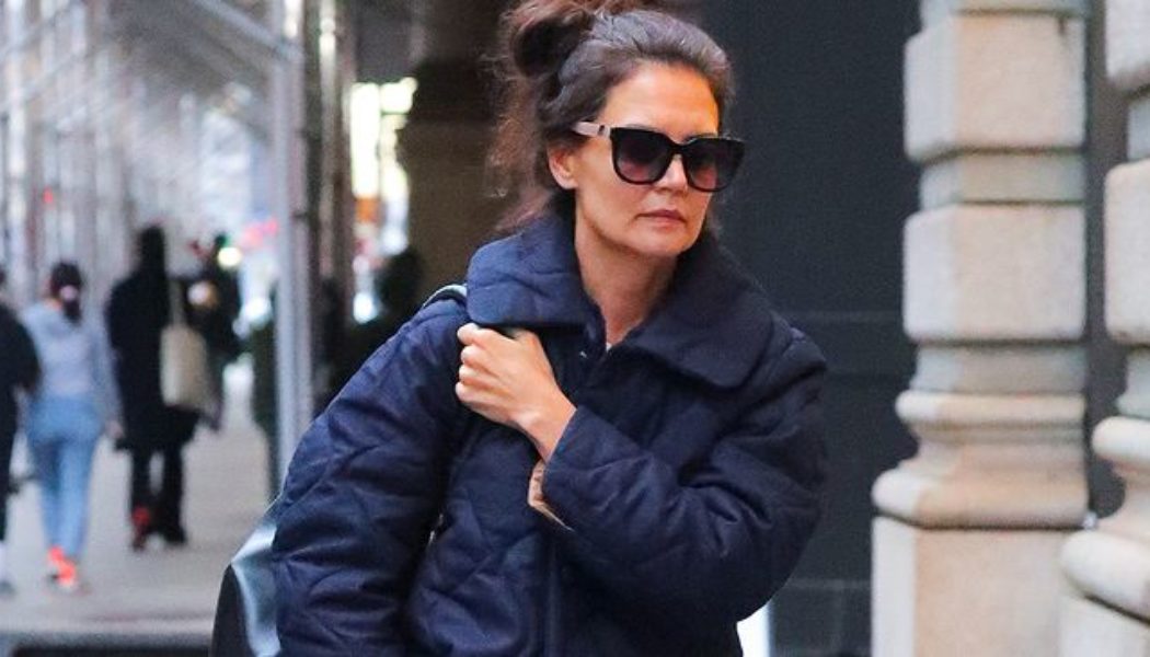 Katie Holmes Traded Jeans for This Underrated Winter Trouser Style