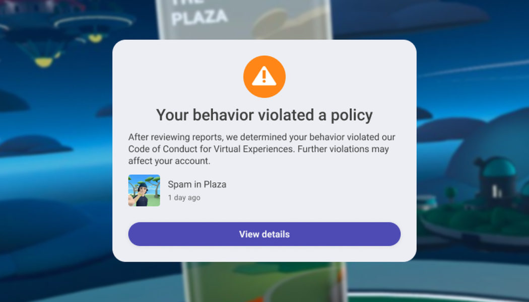 Meta is still adding basic moderation features to its VR playscape