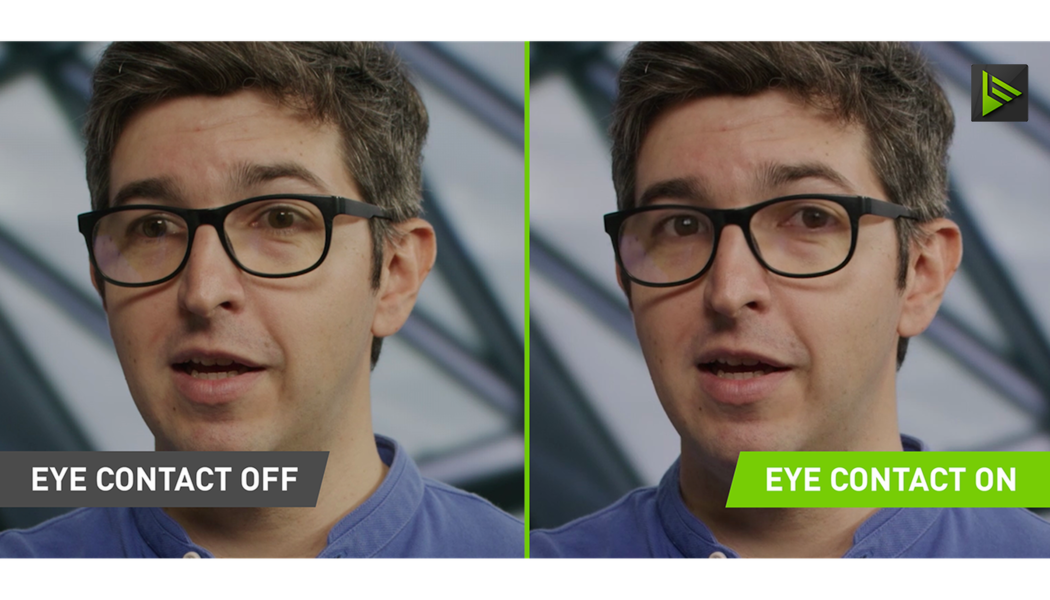 Nvidia Broadcast can now deepfake your eyes to make you look at the camera