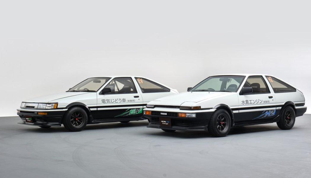 Toyota took classic AE86s and filled them with batteries and hydrogen