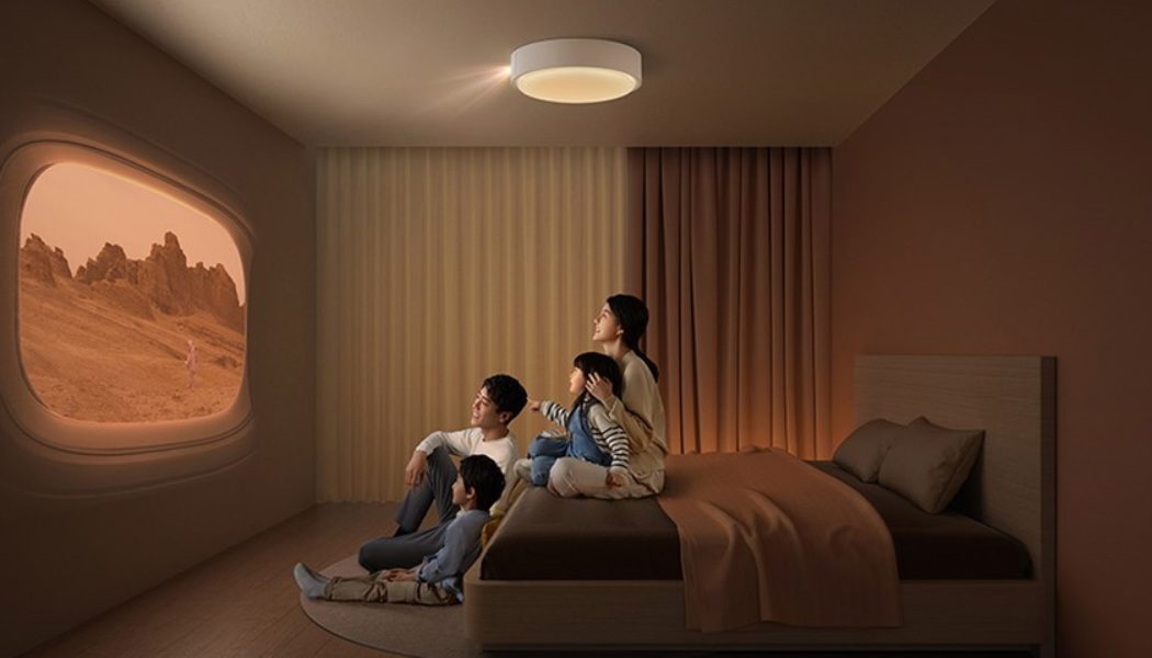 XGIMI’s Magic Lamp Packs an HD Projector and a Harman Kardon Speaker Inside a Modern Ceiling Light