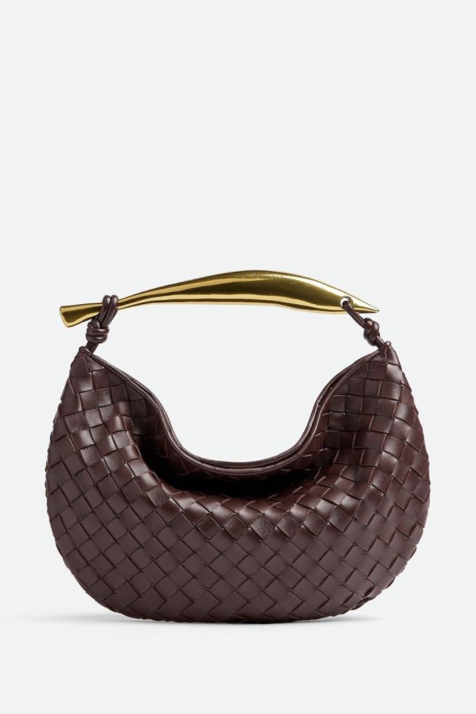 **Sardine**, $5,880 at **[Bottega Veneta](https://go.skimresources.com?id=105419X1569491&xs=1&url=https%3A%2F%2Fwww.bottegaveneta.com%2Fen-au%2Fsardine--bitter-chocolate-716082VCPP12024.html|target="_blank")**