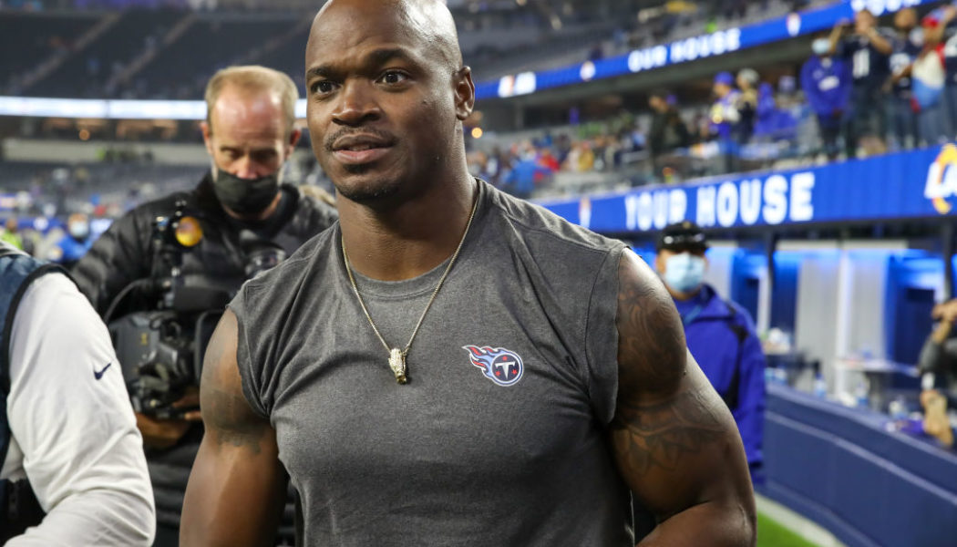 Adrian Peterson Addresses Beef With Damar Hamlin Over “Disrespectful” Jesus Jacket?