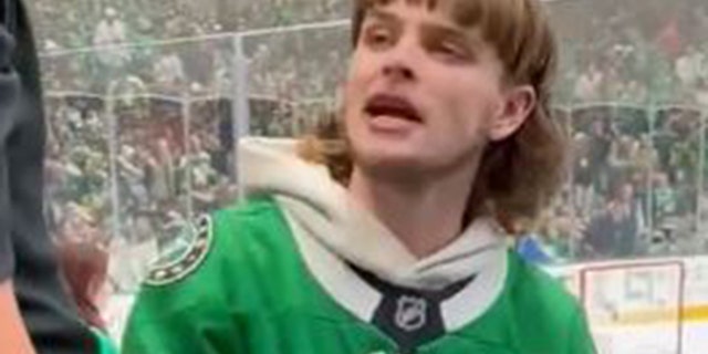 The Dallas Stars fan dropped the N-word before being rocked in the face.