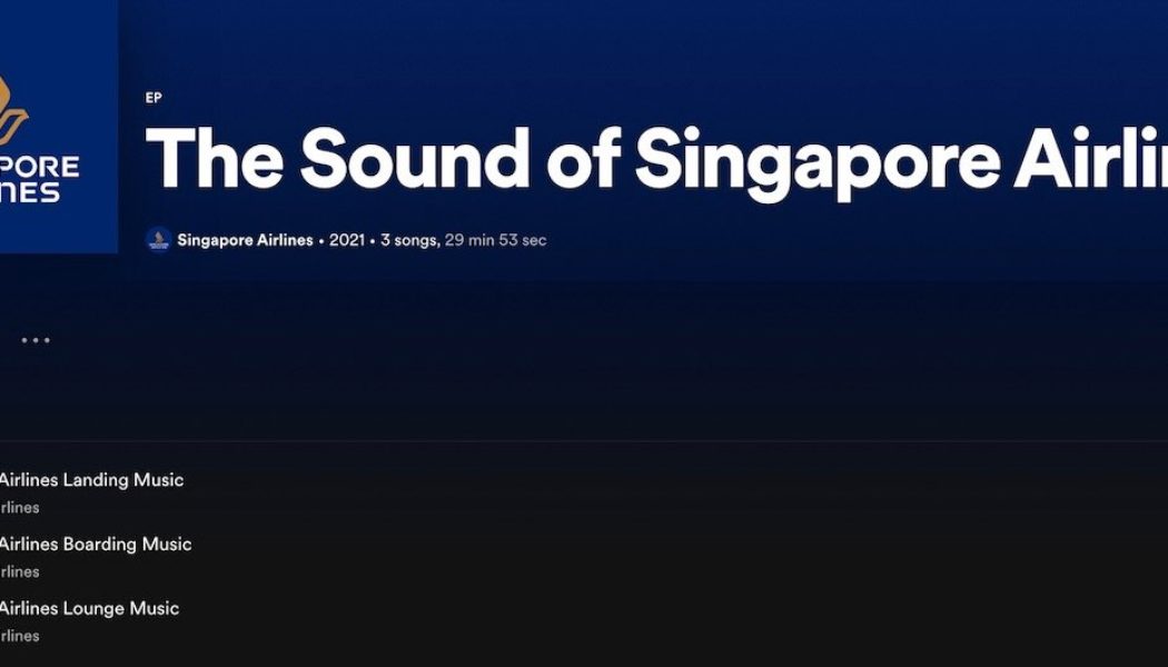 Enjoy Singapore Airlines' Music On Spotify - One Mile at a Time