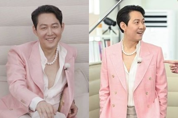 A screen capture of Lee Jung-jae in a SBS variety show (SBS)