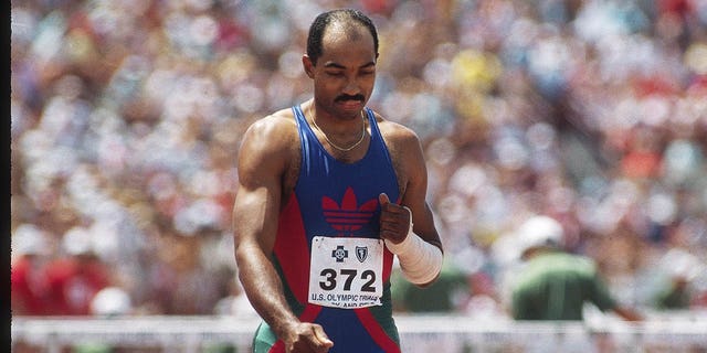 Greg Foster, a three-time world champion in the 110-meter hurdles, died peacefully at his home.