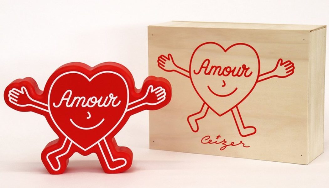 Have An Artistic Valentine's Day with Pieter Ceizer's New 'Amour' Wood Sculpture