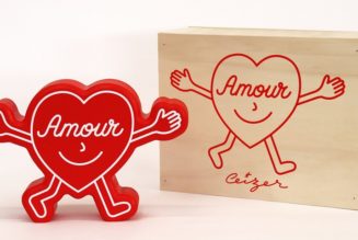 Have An Artistic Valentine's Day with Pieter Ceizer's New 'Amour' Wood Sculpture