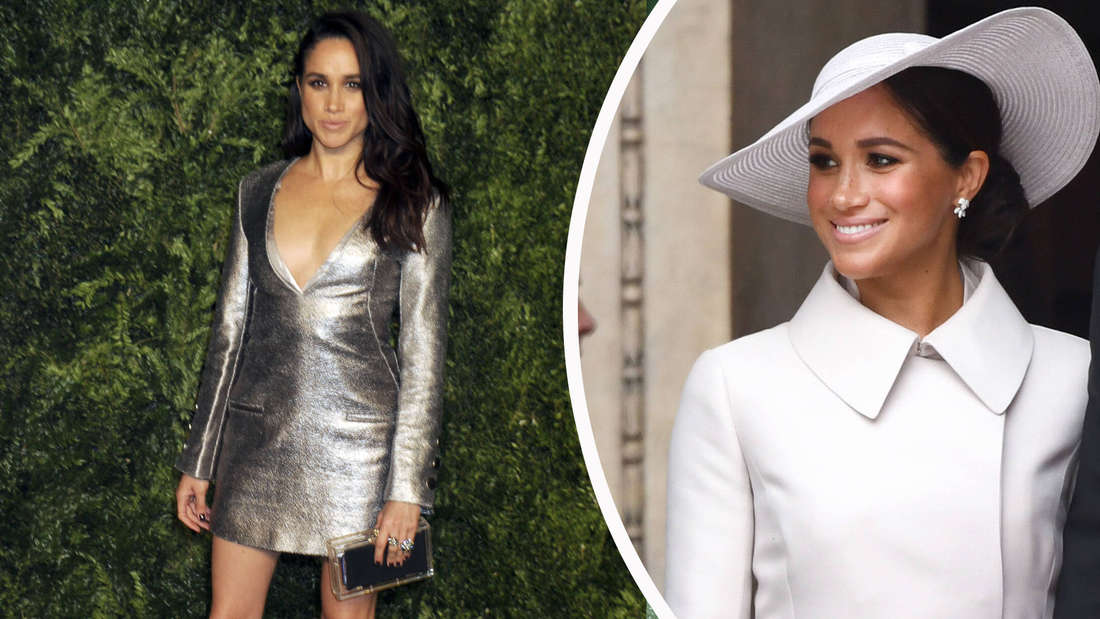 Meghan Markle 2015 und 2022 beim Dankesgottesdienst vor der St. Paul’s Cathedral in London.