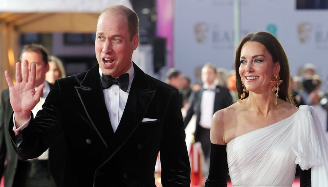 Kate Middleton Recycles a Floaty Alexander McQueen Gown at the 2023 BAFTAs