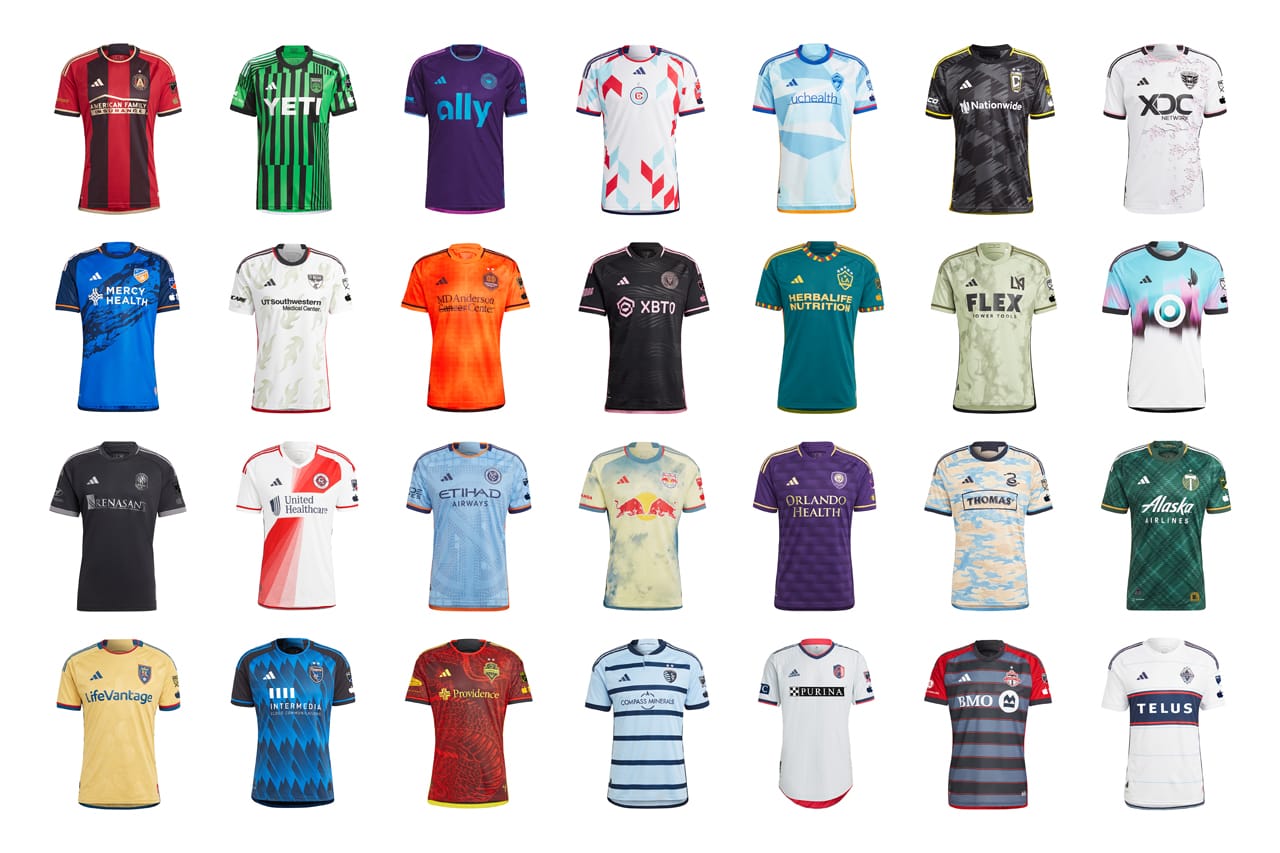 Major League Soccer MLS adidas 2023 Season Team Club Kits Soccer Jerseys Eastern Western Conference