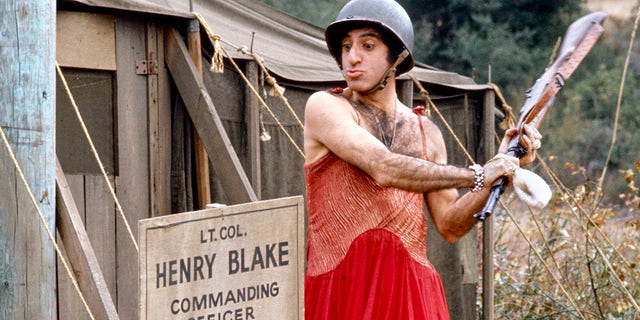 LOS ANGELES - JANUARY 1: Pictured is Jamie Farr (as Cpl. Maxwell Q. Klinger) on the CBS television sitcom, "M*A*S*H" in 1977.