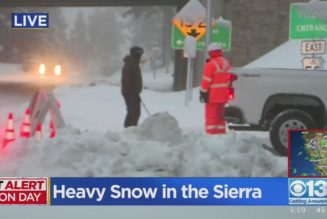 Travel through the Sierra still blocked by heavy snow - CBS News