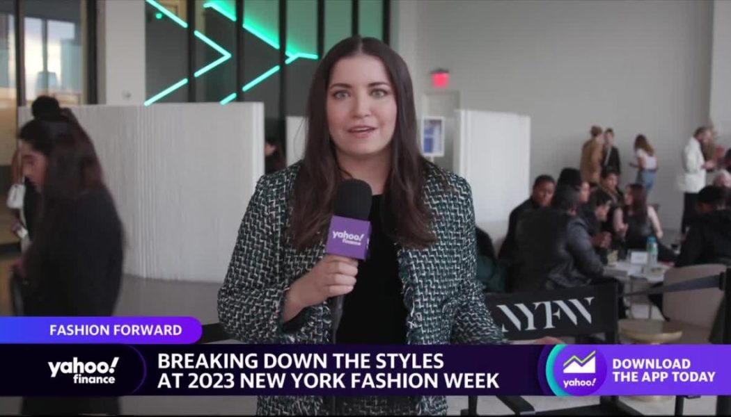 What luxury fashion trends are strutting out from the 2023 New York Fashion Week - Yahoo Finance