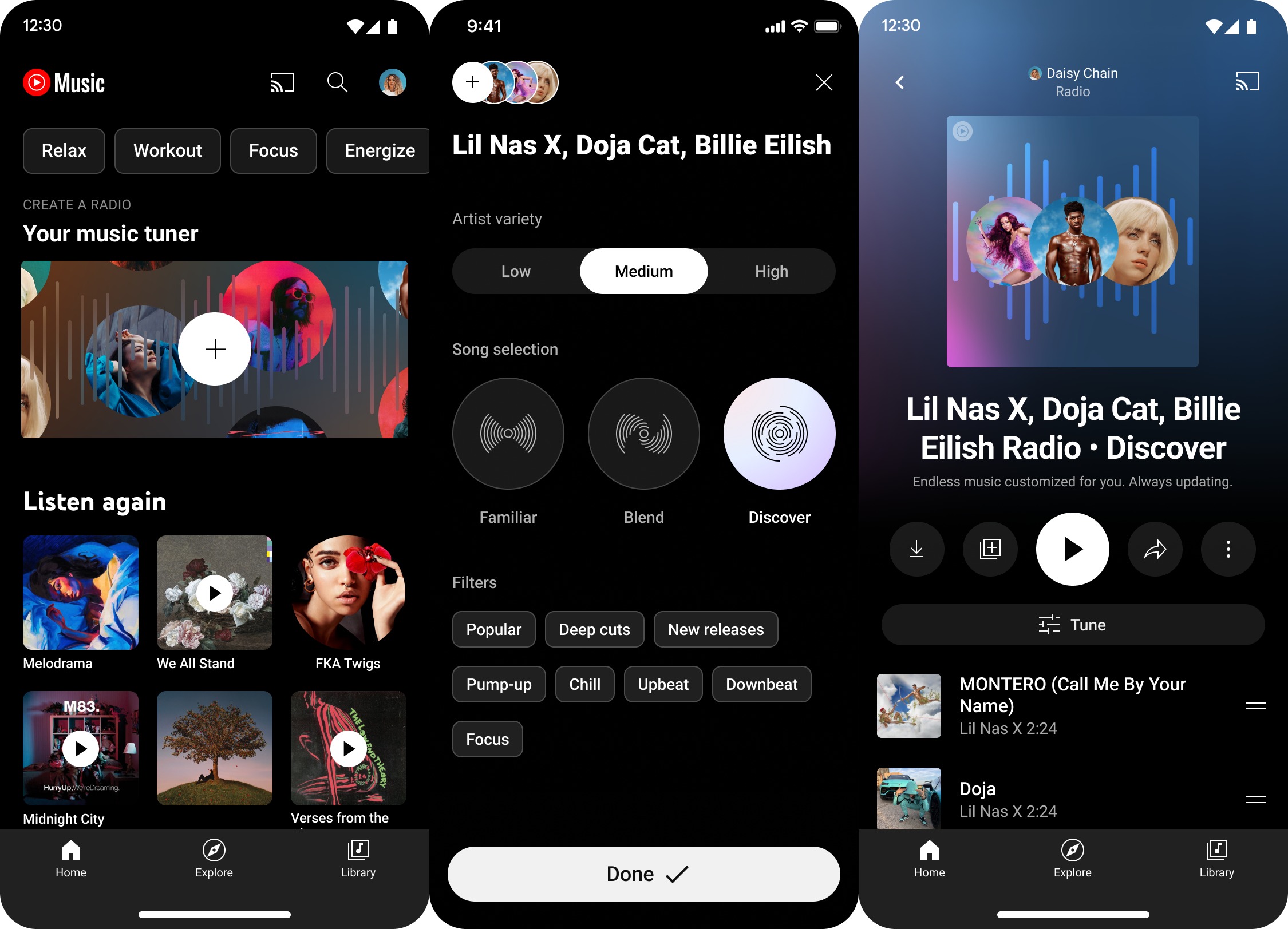 YouTube Music's new radio experience