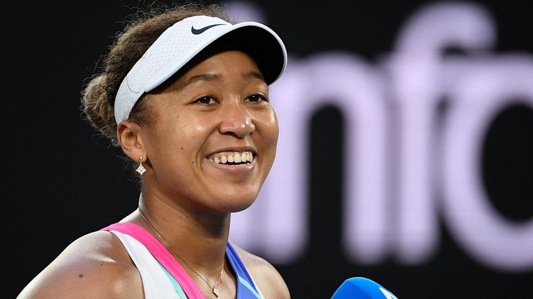 Naomi Osaka of Japan appears at the Australian Open tennis championships in Melbourne, Australia, on Jan. 19, 2022. The tennis star has a deal with HarperCollins Publishers for a children’s picture book, “The Way Champs Play,” scheduled to come out Dec. 6. (AP Photo/Andy Brownbill, File)