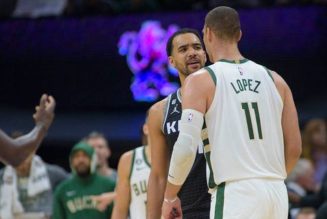 Bucks' Brook Lopez, Kings' Trey Lyles get into wrestling match at end of their game, both ejected - Fox News