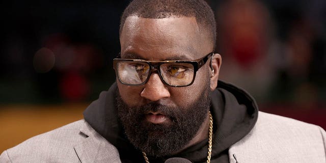 Kendrick Perkins attends the Ruffles NBA All-Star Celebrity Game during 2022 NBA All-Star Weekend at Wolstein Center Feb. 18, 2022 in Cleveland.