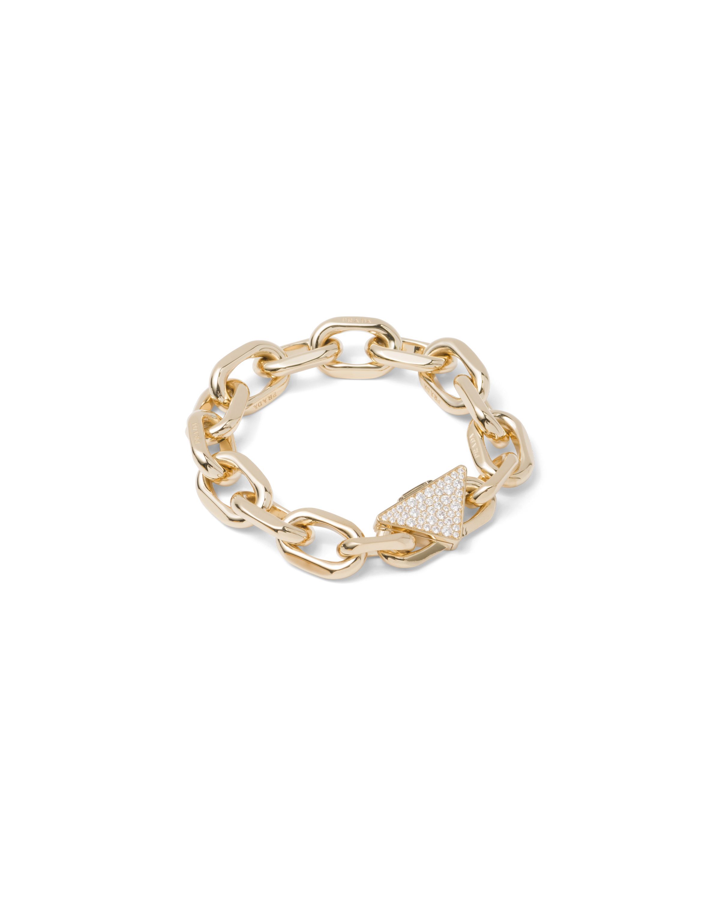 Eternal Gold Chain Bracelet in Yellow Gold with Diamonds