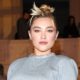 Florence Pugh Shimmers in Thong-Exposing See-Through Skirt