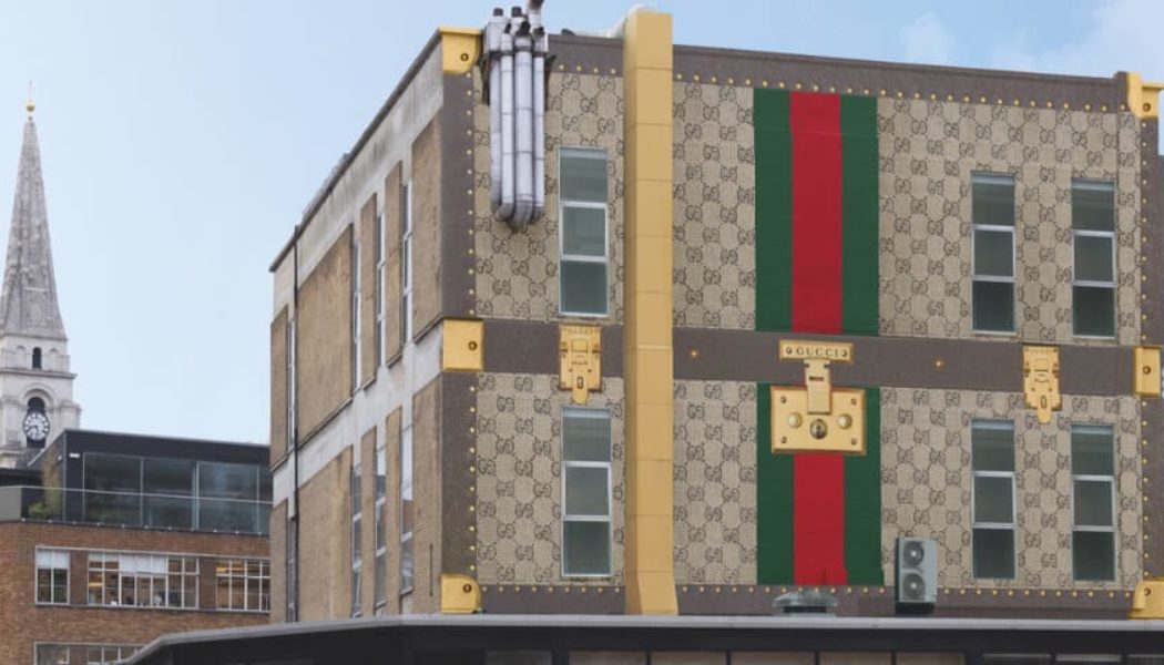 Gucci Takes Its Monogram Trunks to London's Brick Lane for Valigeria Campaign