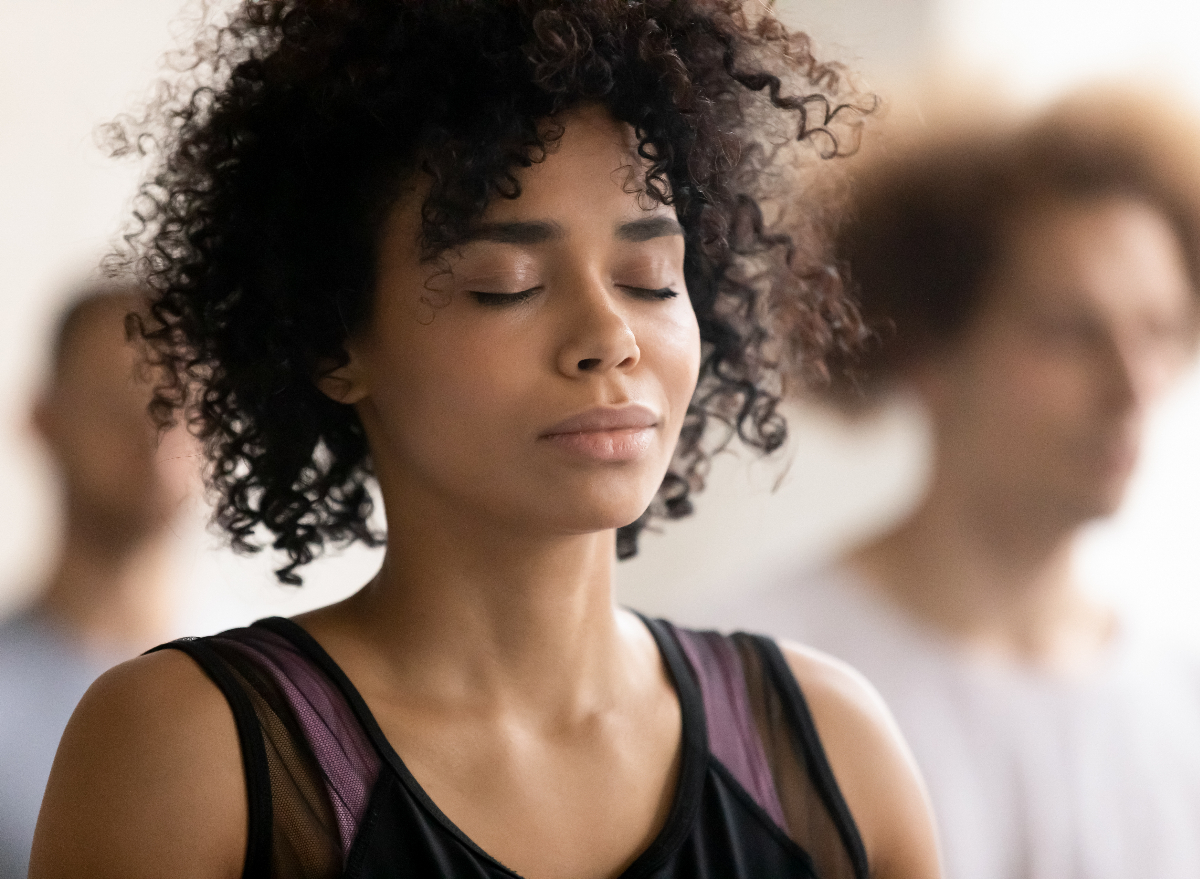 mindfulness woman meditating