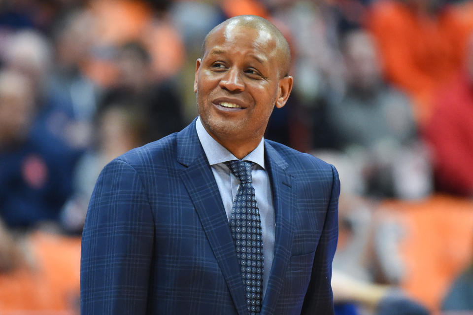 Adrian Autry will take over as Syracuse&#39;s new head coach after serving as an assistant for the team since 2011. He played for the school from 1990-94. (Photo by Rich Barnes/Getty Images)