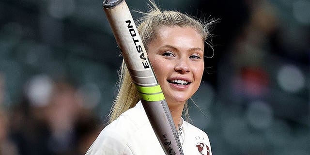 Josie Canseco is seen during the 2023 Cactus Jack Foundation HBCU Celebrity Softball Classic at Minute Maid Park at Minute Maid Park on Feb. 16, 2023 in Houston.