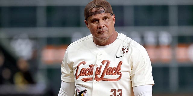 Jose Canseco attends the 2023 Cactus Jack Foundation HBCU Celebrity Softball Classic at Minute Maid Park on Feb. 16, 2023 in Houston.