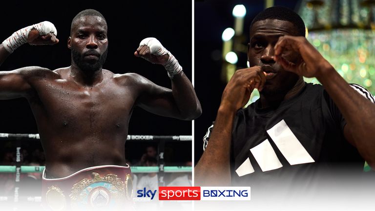 Lawrence Okolie celebrates retaining the WBO World Cruiserweight title at the AO Arena, Manchester. Picture date: Saturday March 25, 2023. Richard Riakporhe during the BOXXER Media Day at Glaziers Hall, London. Picture date: Tuesday October 26, 2021.