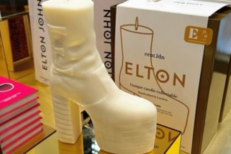 Light Up Elton John's Platform Boots With cent.ldn's Candle Collectibles