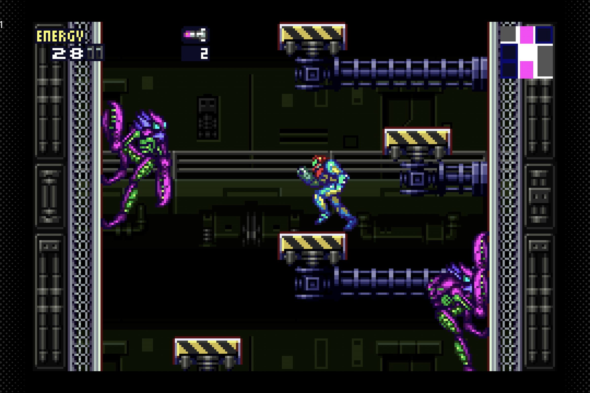 A screenshot of the video game Metroid Fusion.