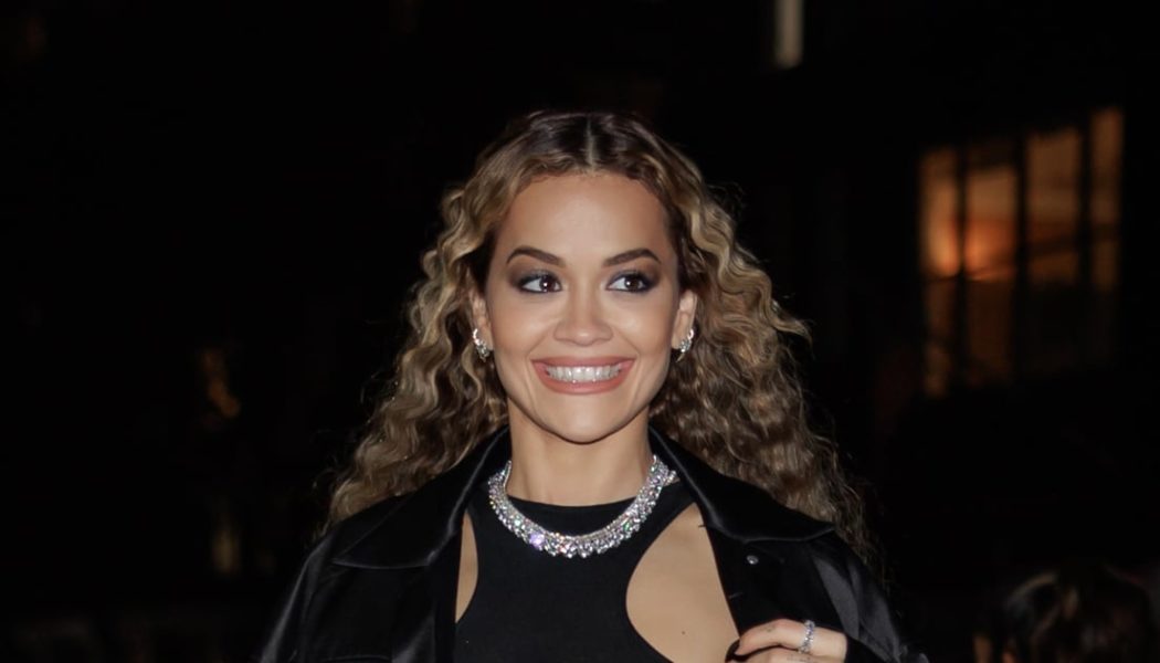 Rita Ora Shows Serious Underboob in Tiny Knitted Crop Top