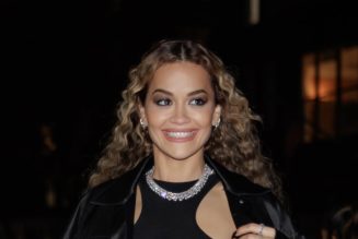 Rita Ora Shows Serious Underboob in Tiny Knitted Crop Top