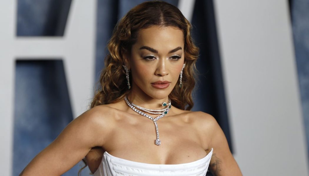 Rita Ora's Netted Naked Top Is a Risqué Fashion Move