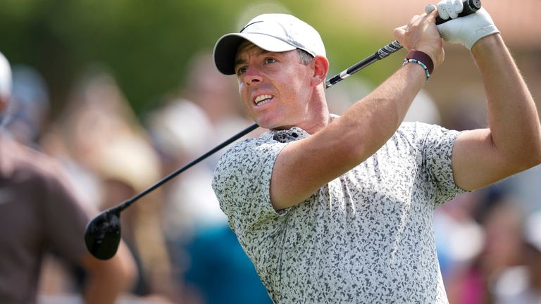 Rory McIlroy is through to the WGC-Dell Technologies Match Play last 16 after victory over Keegan Bradley 