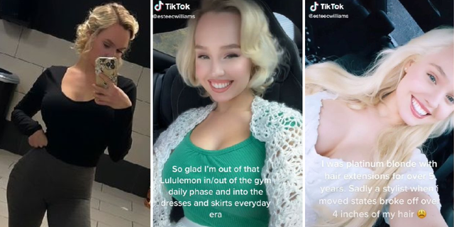 Williams says her personal style changed after she cut her hair and got engaged. She only wears gym attire now when working out, she said. She hopes her tradwife TikTok content shows women they can give themselves room to evolve if they're not content with life.