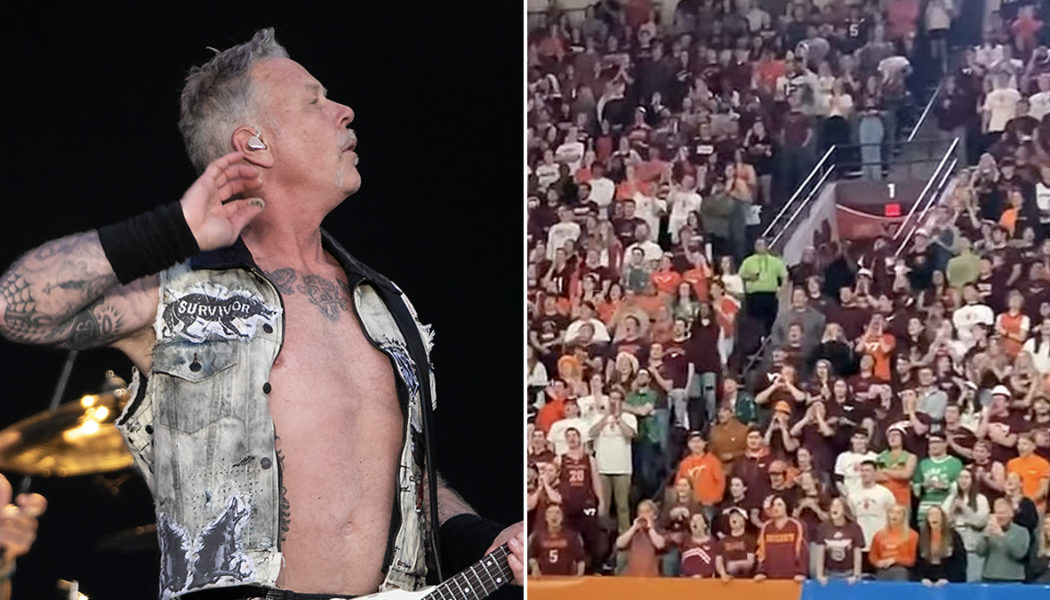 Virginia Tech Fans Sing Metallica’s “Enter Sandman” After NCAA Bans It from Being Played: Watch