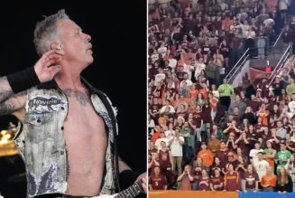 Virginia Tech Fans Sing Metallica’s “Enter Sandman” After NCAA Bans It from Being Played: Watch