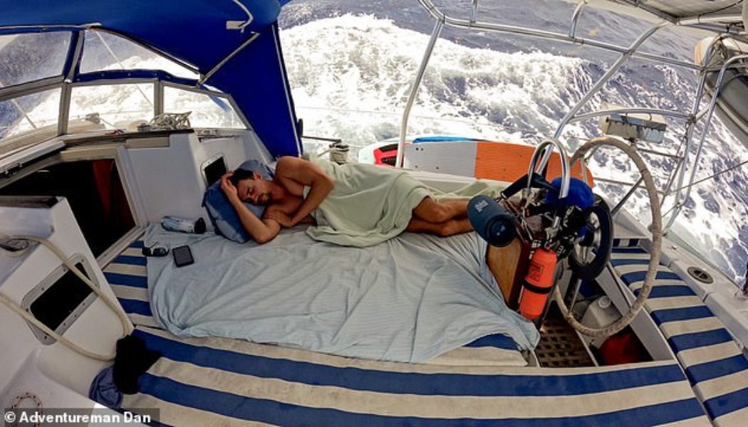 AdventuremanDan sparks debate over how he sleeps on his yacht: Solo travel on a boat - Daily Mail