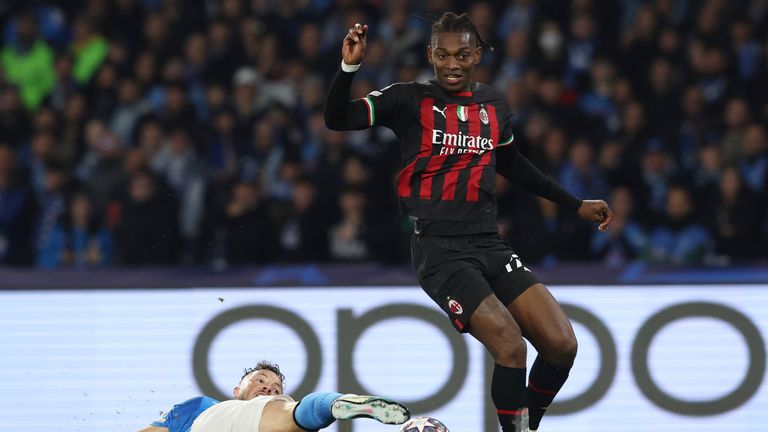 Rafael Leao put in one of the assists of the season in Milan&#39;s win over Napoli