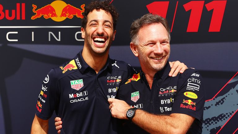 Sky Sports F1 commentator David Croft believes there is little to split Sergio Perez and Ricciardo as drivers but doesn't believe the Australian is Red Bull's future