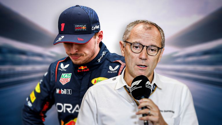 Red Bull's Max Verstappen and F1 president Stefano Domenicali have different views over the sport's format