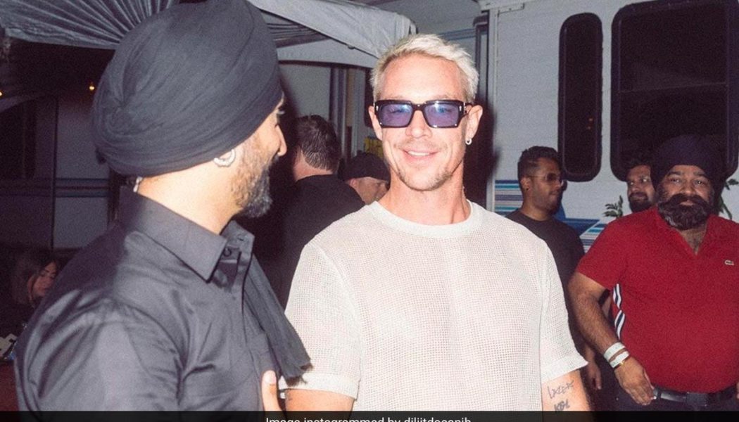 In Pics: Diljit Dosanjh Gets Chatty With DJ Diplo At Coachella Music Festival - NDTV